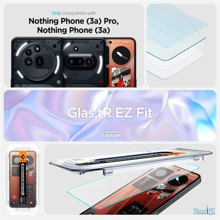 Spigen Glass tR EZ Fit HD 1 Pack Nothing Phone (3a)/(3a) Pro Transparency
