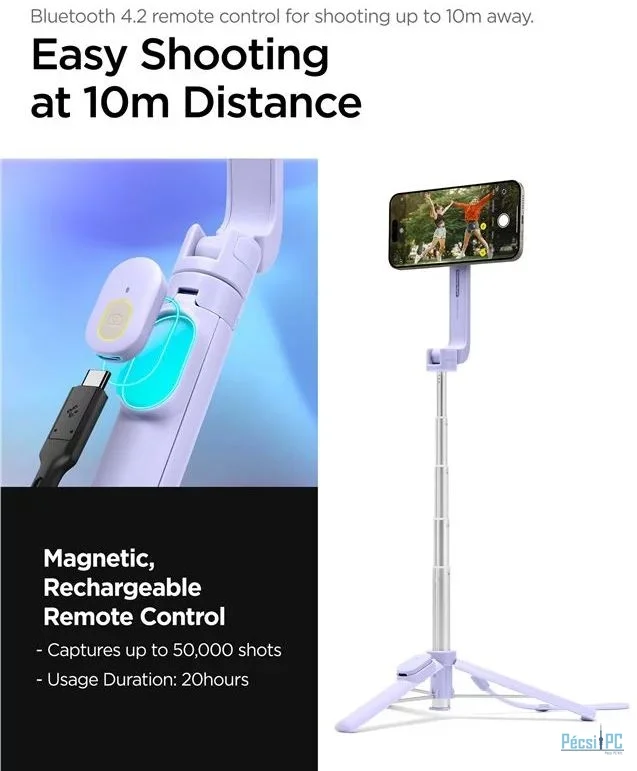 Spigen MagSafe Tripod Selfie Stick Lavender