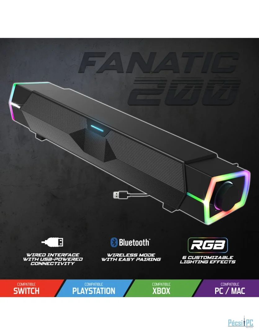 Spirit Of Gamer Fanatic 200 Speaker Black