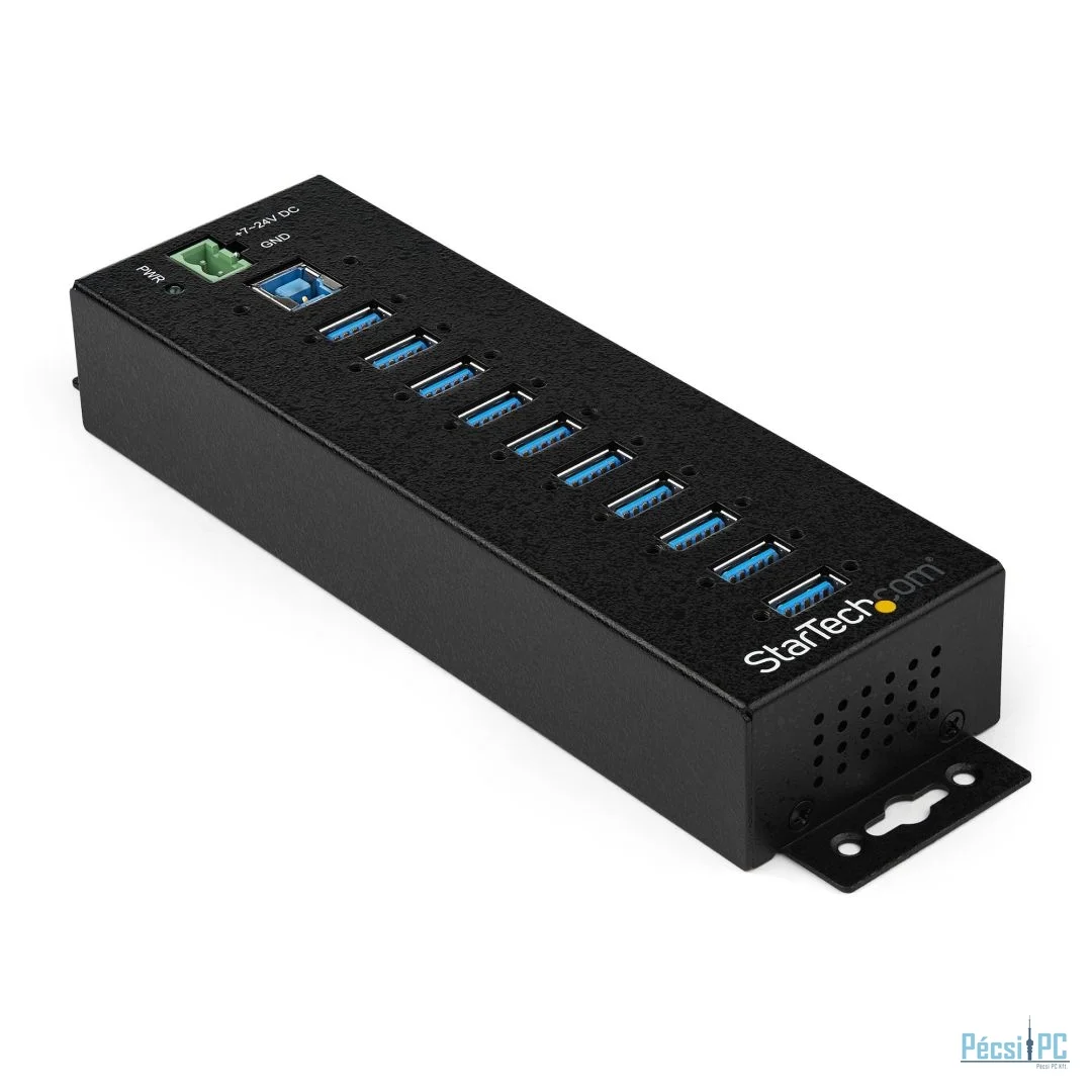 Startech 10-portos USB3.2 HUB Black