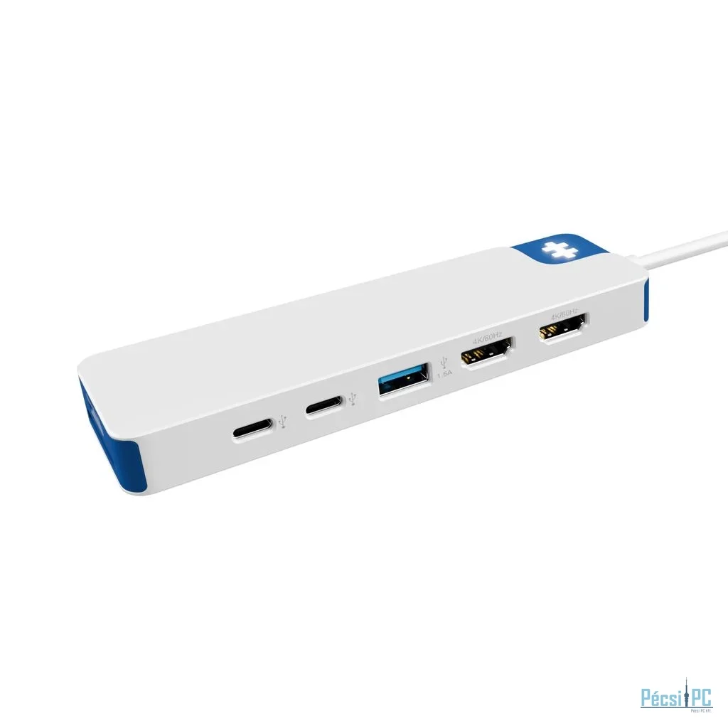 Targus HyperDrive® Flex 9 Port Dual 4K HDMI Dock White/Blue