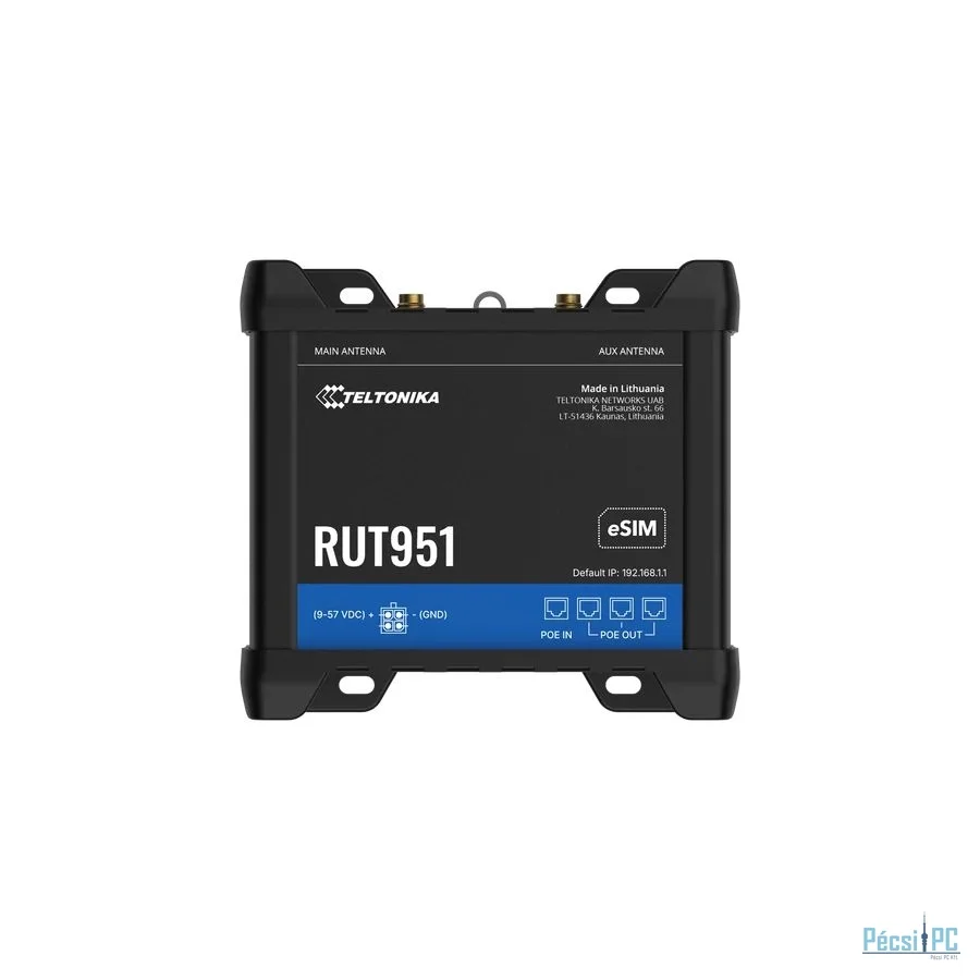 Teltonika RUT951 PoE+ Industrial Cellular Router