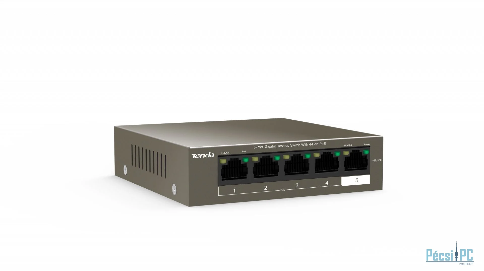 Tenda TEG1105P-4-63W 5-Port Gigabit Desktop Switch with 4-Port PoE