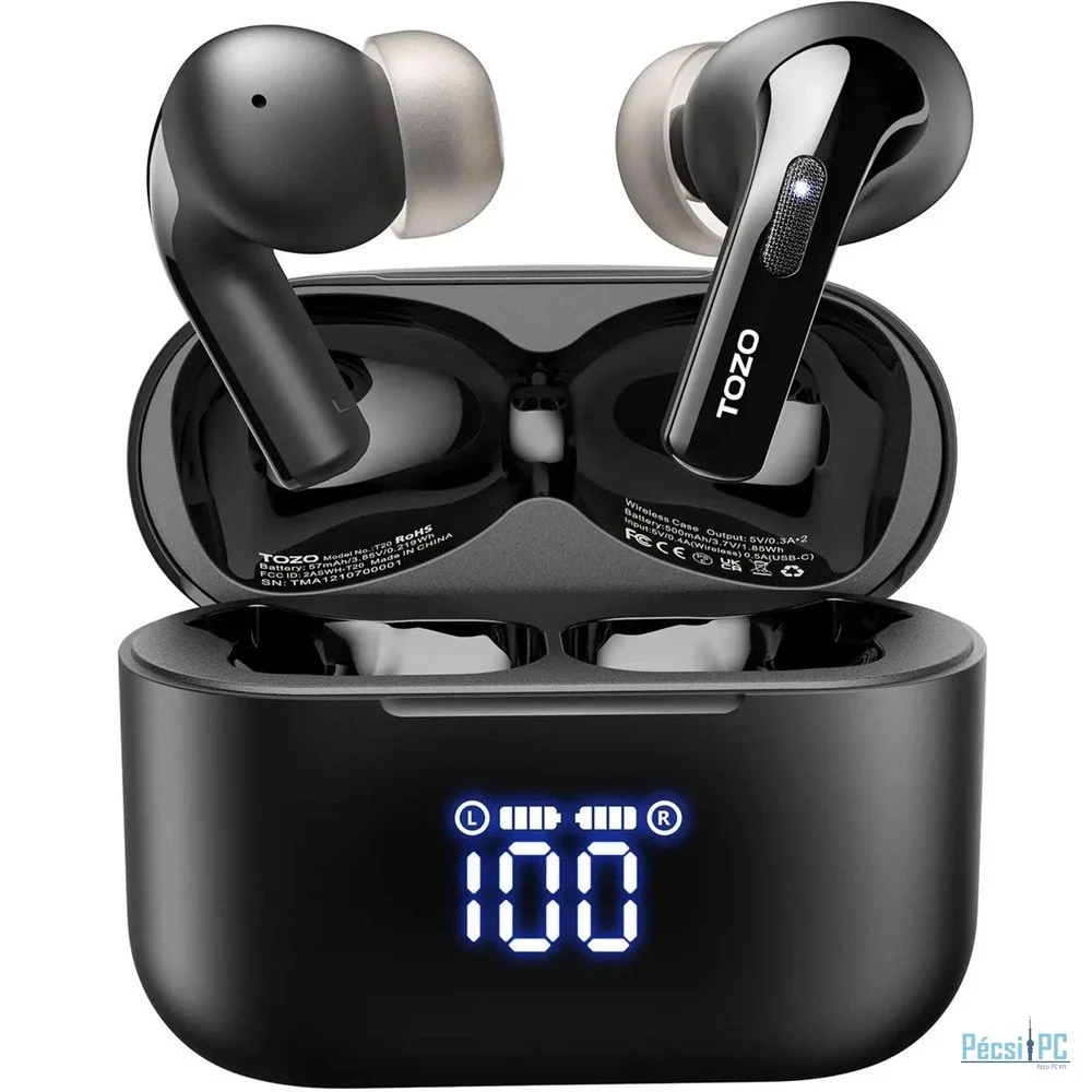 TOZO Tonal Pods TWS Bluetooth Headset Black