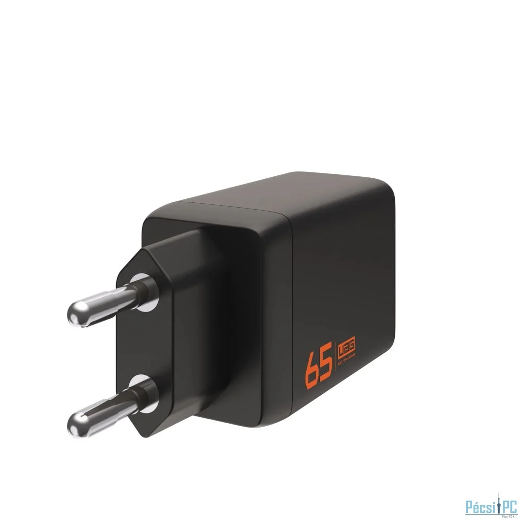 UAG 65W 3Port ((2)USB-C, (1)USB-A)Wall Charger EU Black