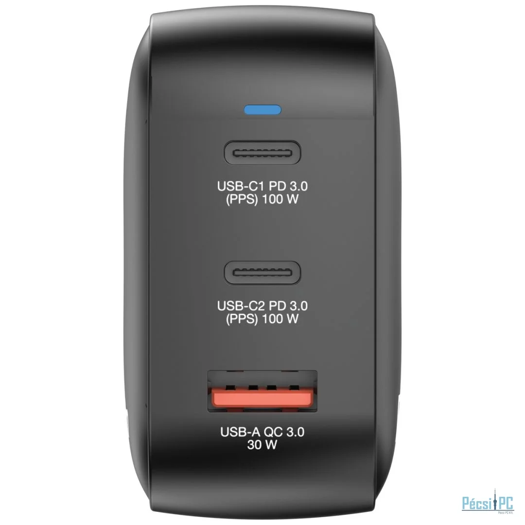 Verbatim Mini GaN Wall Charger 100W 3 Port Black