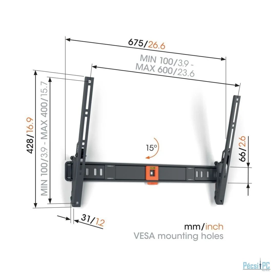 Vogel''s TVM 1615 Tilting TV Wall Mount