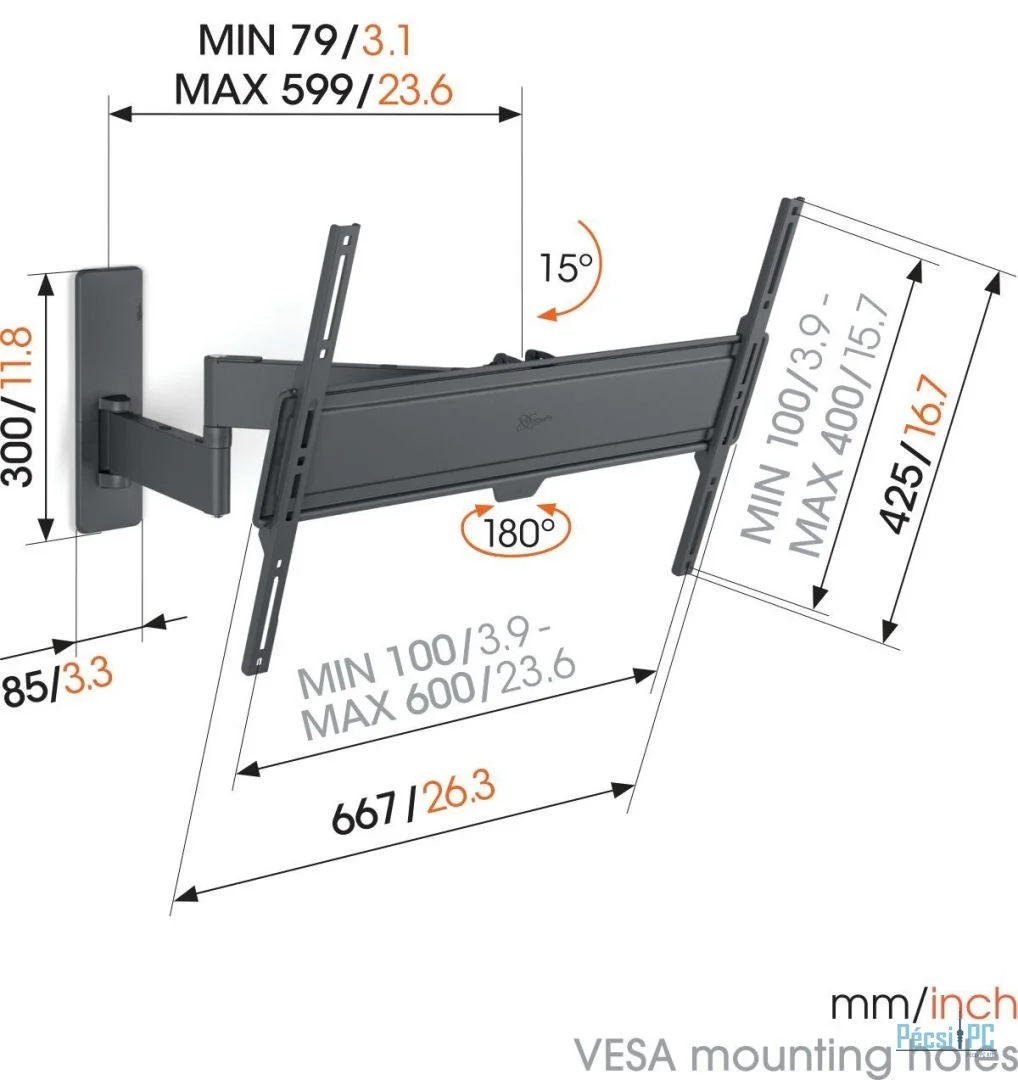 Vogel''s TVM 1645 Full-Motion TV Wall Mount