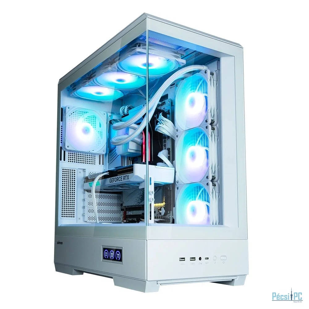 Zalman P50 DS Tempered Glass White