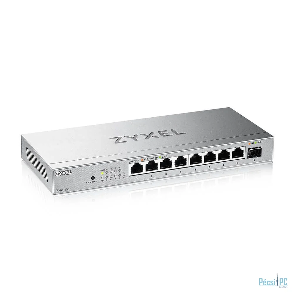 ZyXEL XMG-108HP 8 Port 10/2,5G MultiGig unmanaged Switch