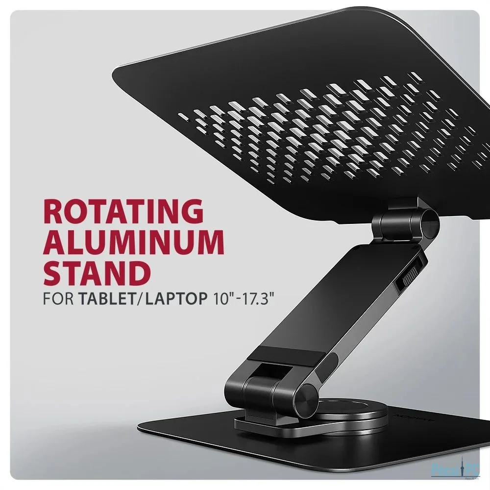 AXAGON STND-LRB stand with 360° rotation for laptops and tablets Black