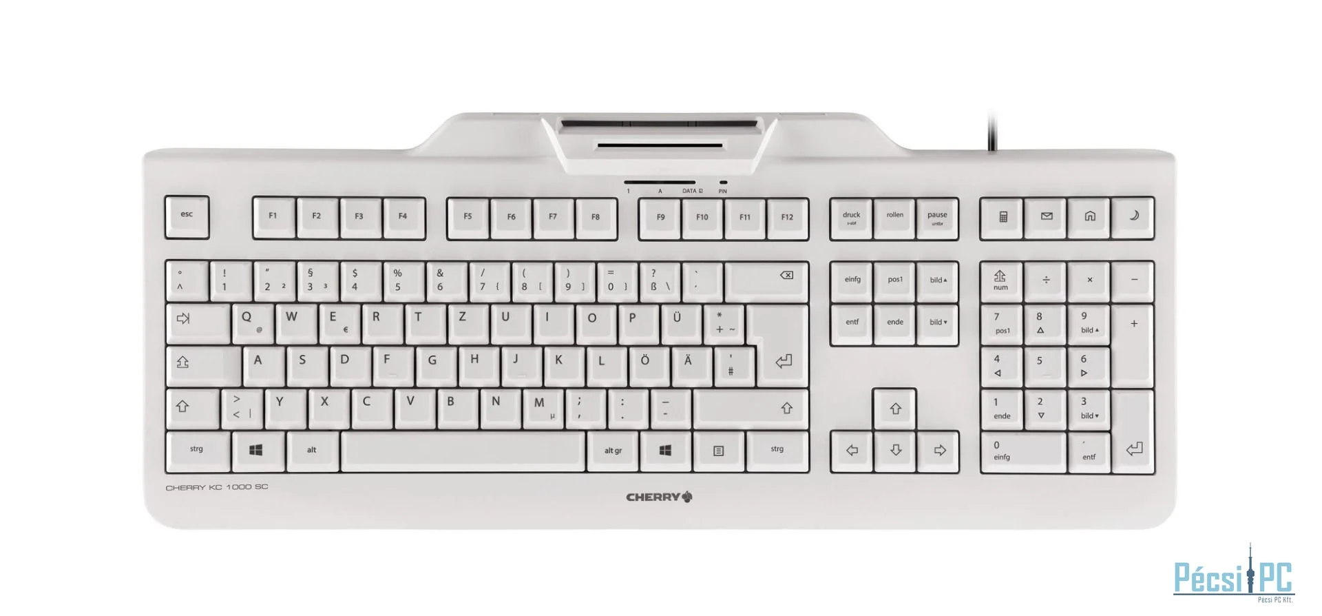 Cherry KC 1000 SC billentyűzet White UK