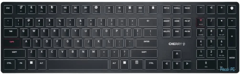 Cherry KW X ULP Wireless Keyboard Black US