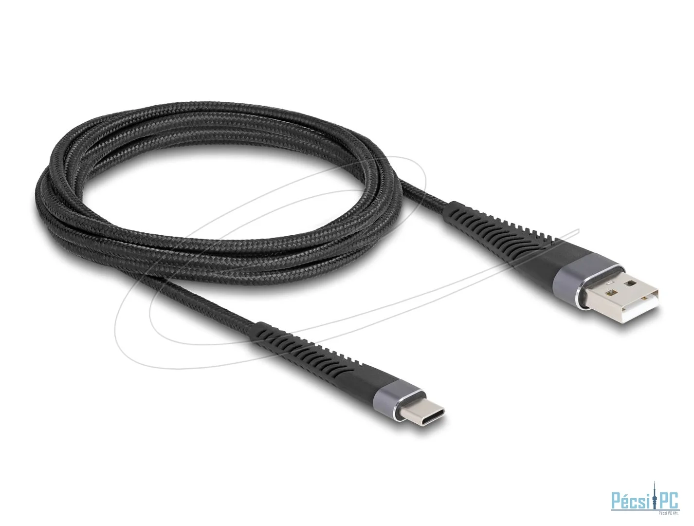 DeLock USB-A to USB-C cable 2m Black