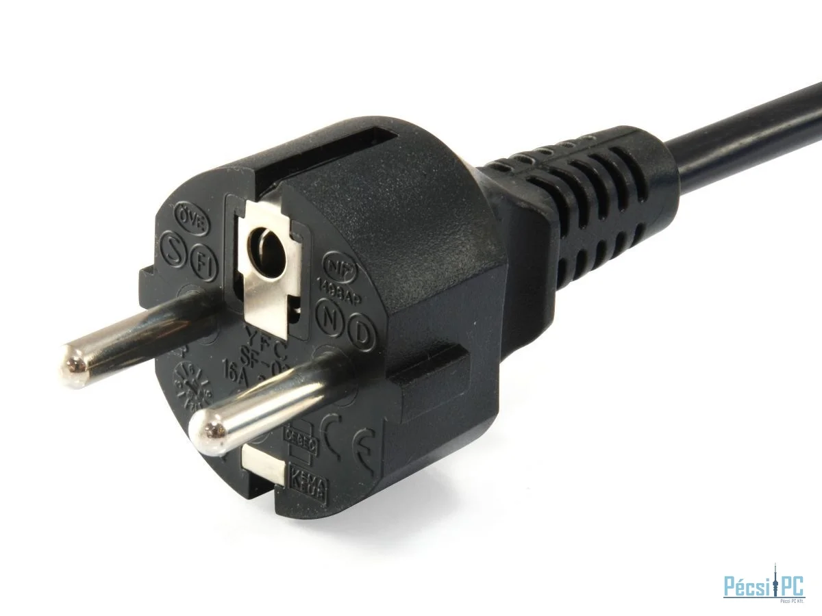 EQuip High Quality Power Cord C5 to Schuko 3m Black