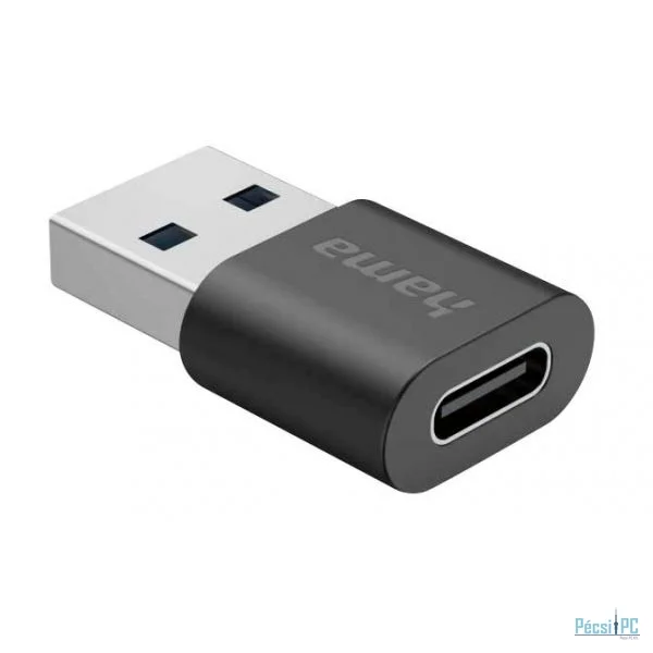 Hama USB3.2 USB-A to USB-C Adapter Black