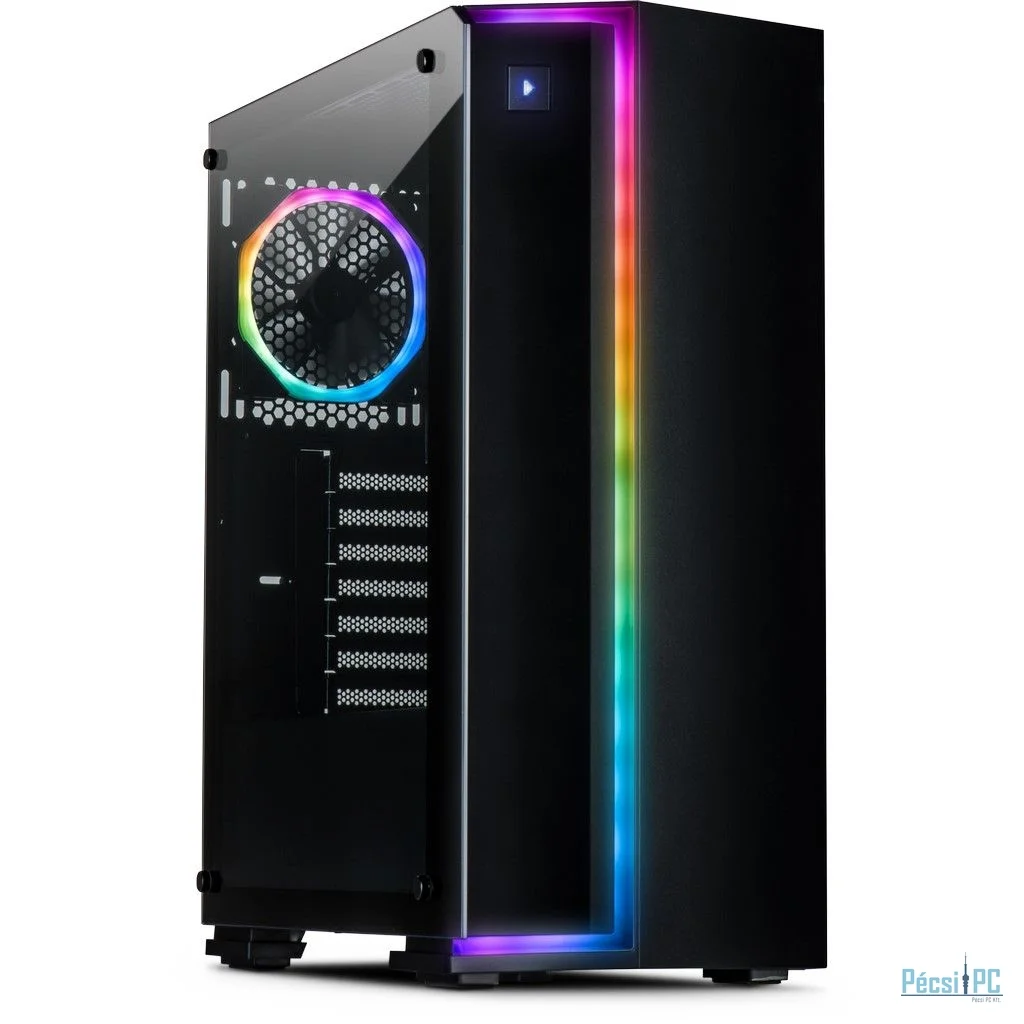 Inter-Tech S-3906 Renegade RGB Tempered Glass Black
