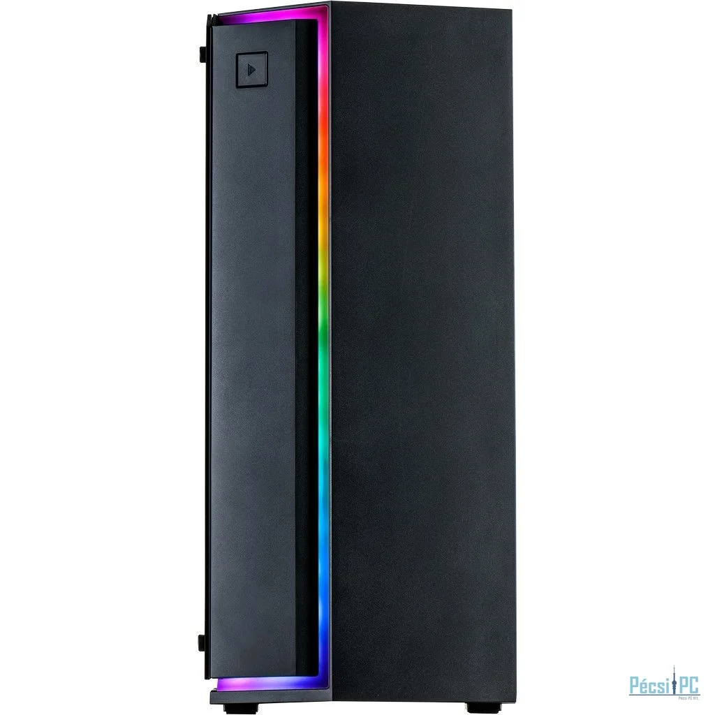 Inter-Tech S-3906 Renegade RGB Tempered Glass Black