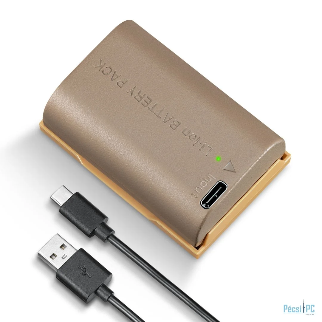 K&F Concept LP-E6NH akkumulátor 2250mAh, USB-C csatlakozóval