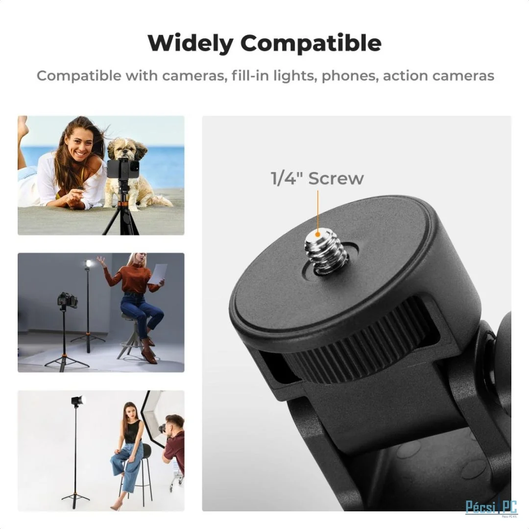 K&F Concept Universal Tripod with Phone Holder & GoPro Adapter