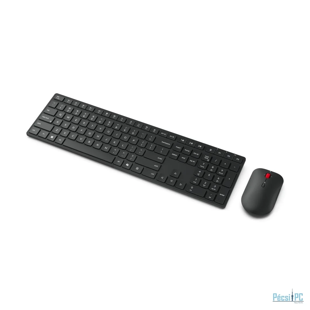Lenovo Pro 6000 Wireless Bluetooth Multi-Mode Combo Keyboard and Mouse Black HU