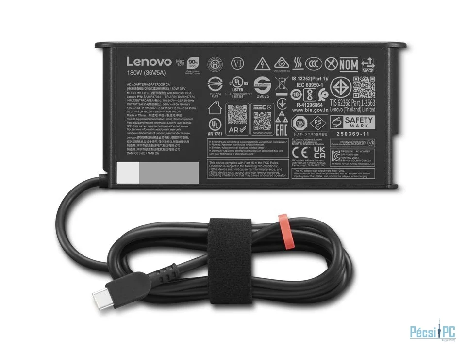 Lenovo ThinkPad Mobile Workstation 180W USB-C GaN Slim AC Adapter-EU