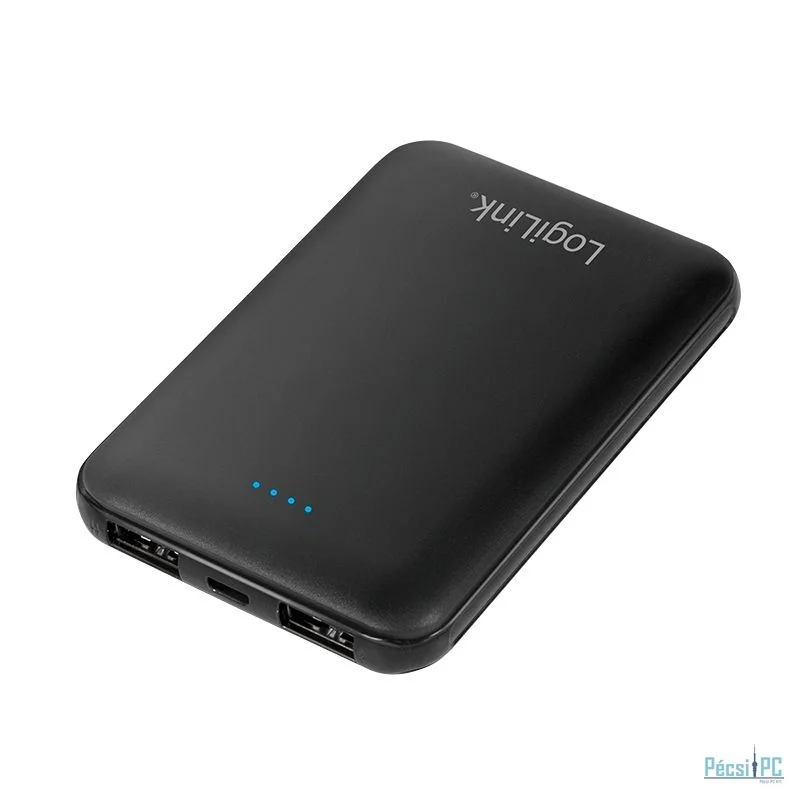 Logilink 2x USB-A 5000 mAh PowerBank Black