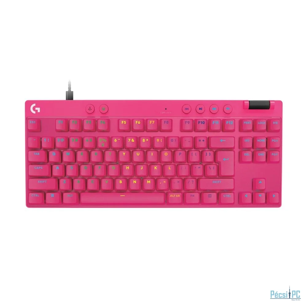 Logitech G Pro X TKL Rapid Gaming Keyboard Pink US
