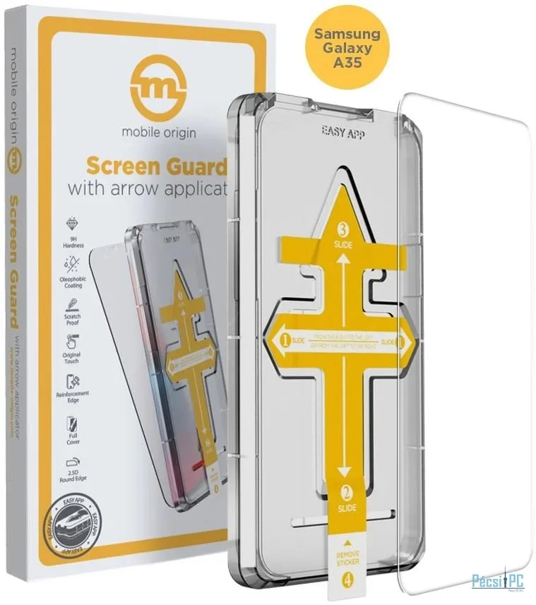 Mobile Origin Screen Guard with arrow applicator Galaxy A35