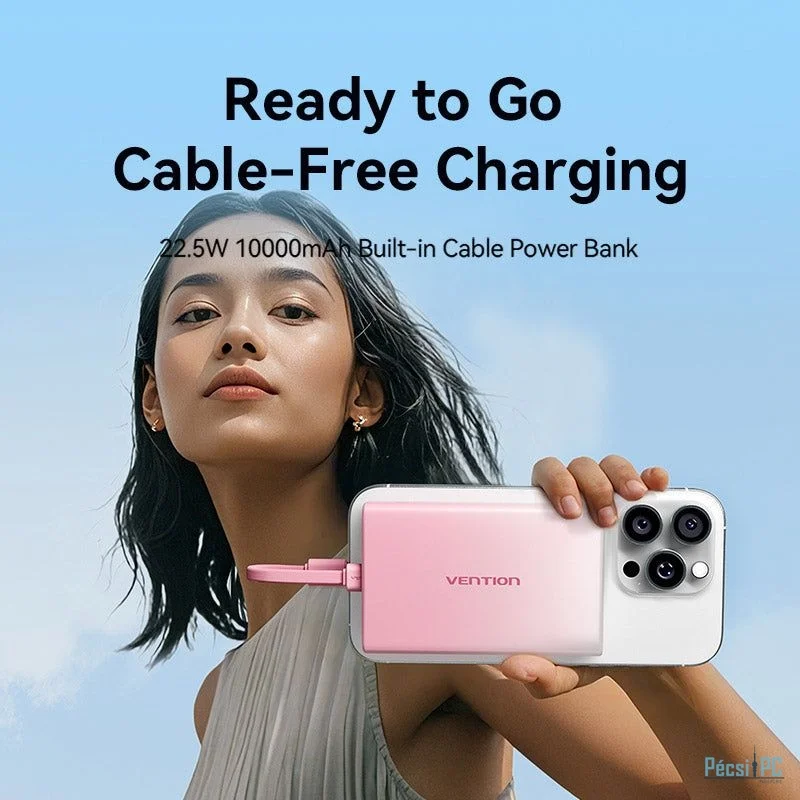 Vention 10000mAh Power Bank Gradient Yellow