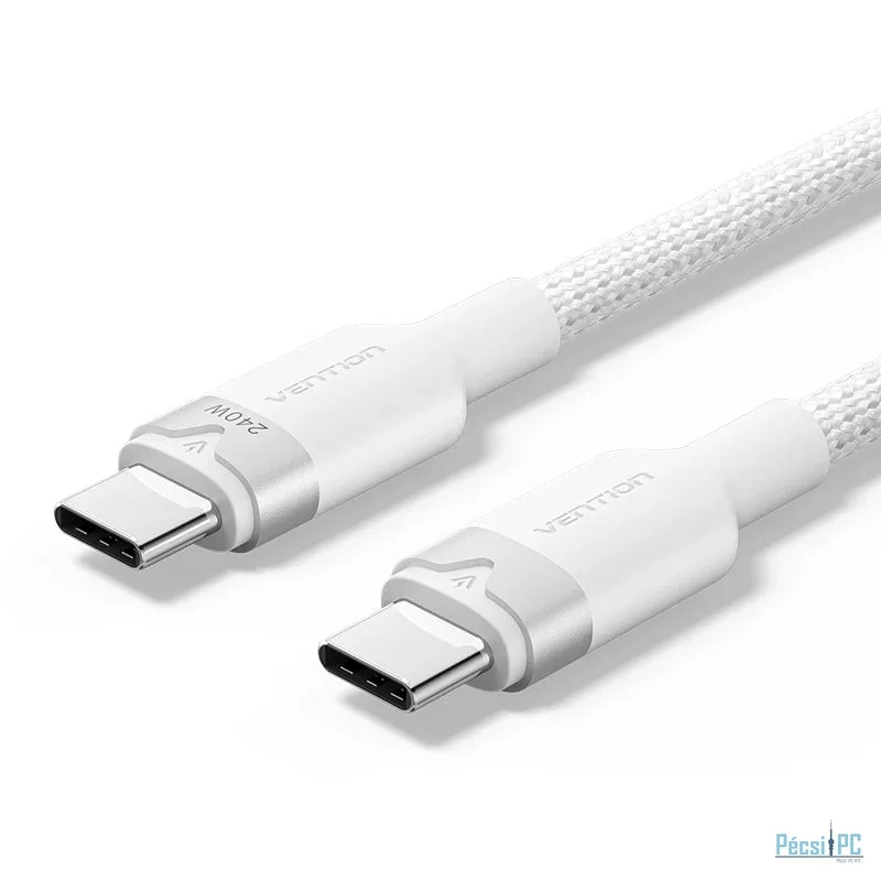Vention USB 2.0 Type-C Male to Type-C Male 5A Cable 1m White