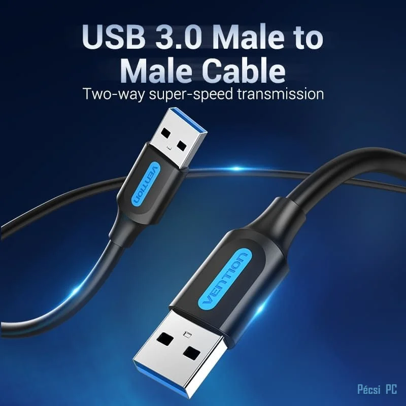 Vention USB 3.0 A Male to A Male Cable 0,5m Black