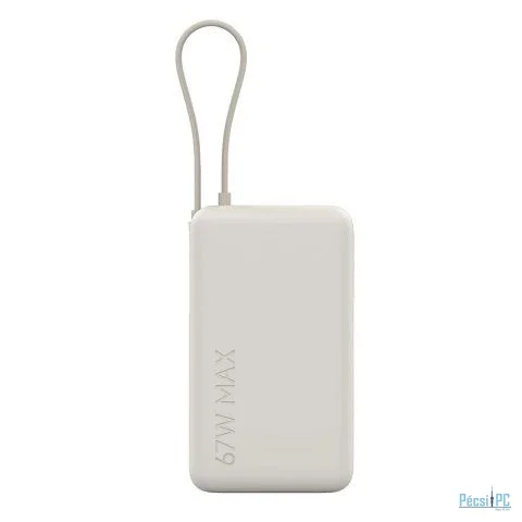 Xiaomi 67W 20000mAh PowerBank (Integrated Cable) Tan