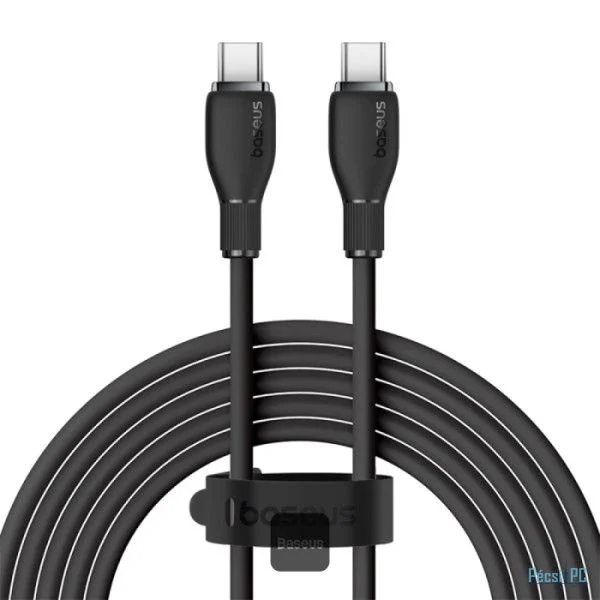 Baseus Pudding Series Fast Charging Cable With High-Speed Data Transmission Type-C to Type-C 100W 5A 1,2m Black