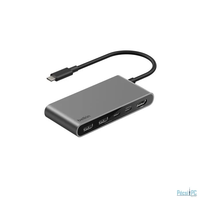 Belkin Connect 5-Port USB-C Hub with Dual USB-C Ports Space Grey