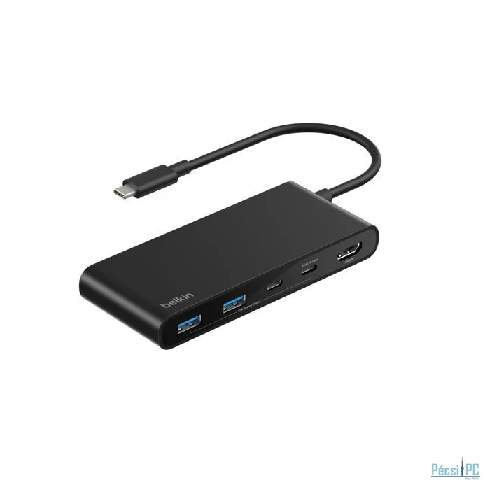 Belkin Connect 7-Port USB-C Hub with Dual USB-C Ports Black