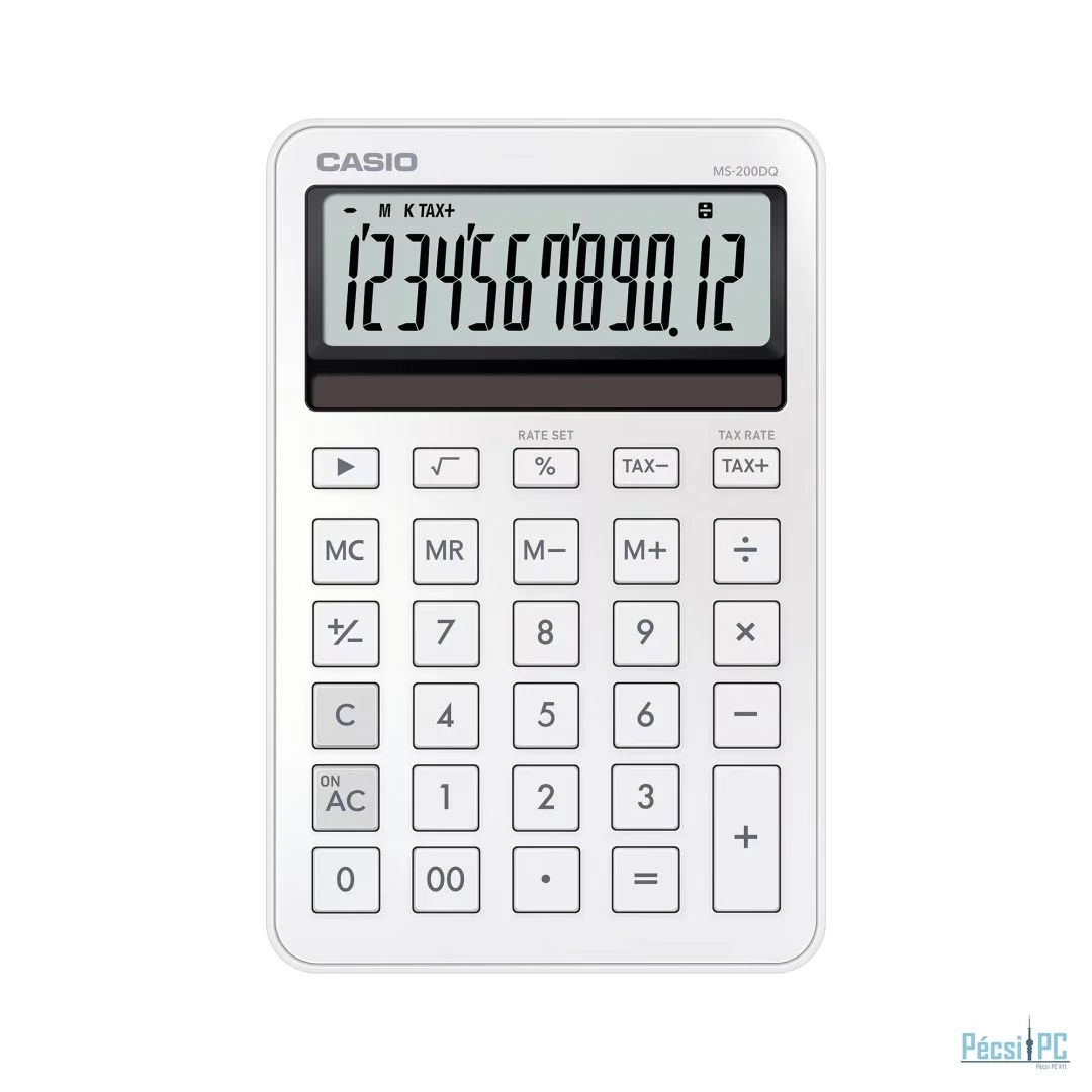 Casio MS-200DQ-WE Asztali számológép White