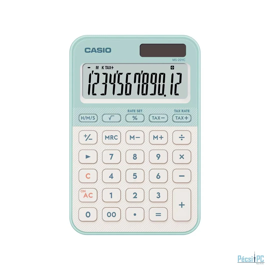 Casio MS-20YC-LG Asztali számológép Light Green