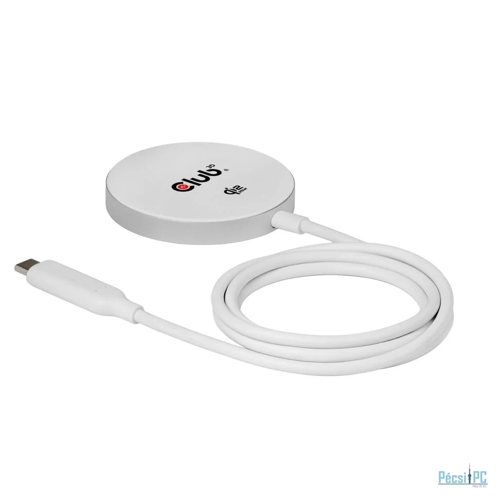 Club3D Club3D Ladegerät wireless Qi2 USB-C 25Watt,  weiß retail