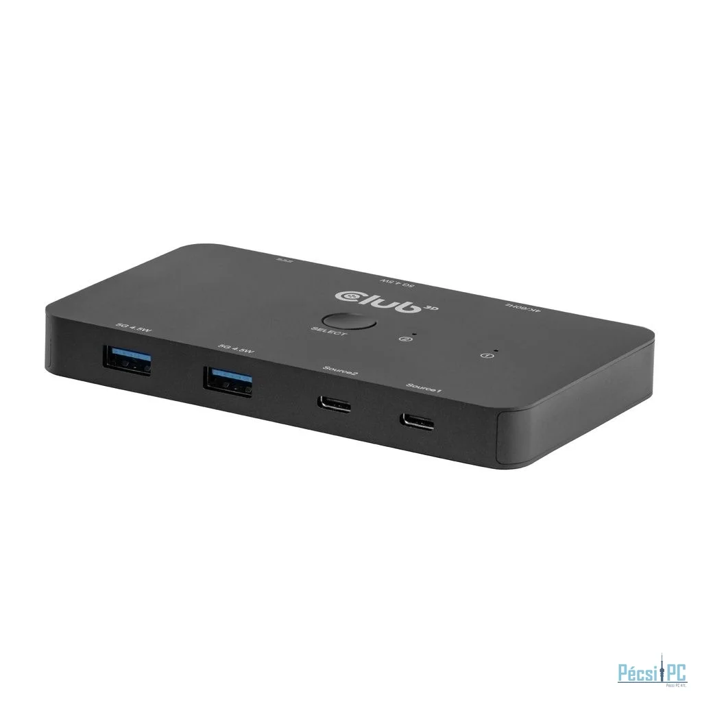 Club3D CSV-2512 KVM Switch Dual USB type C to HDMI 4K 60Hz