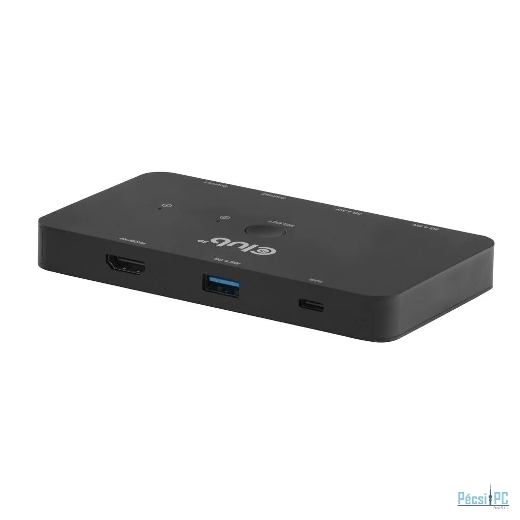 Club3D CSV-2512 KVM Switch Dual USB type C to HDMI 4K 60Hz