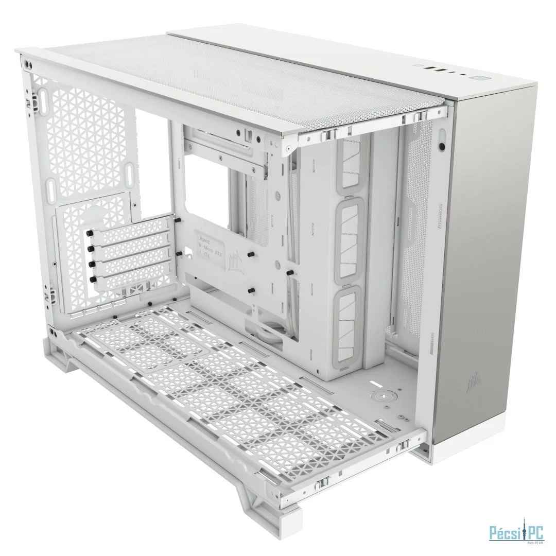 Corsair 2500X Tempered Glass White/Satin Gray Alloy