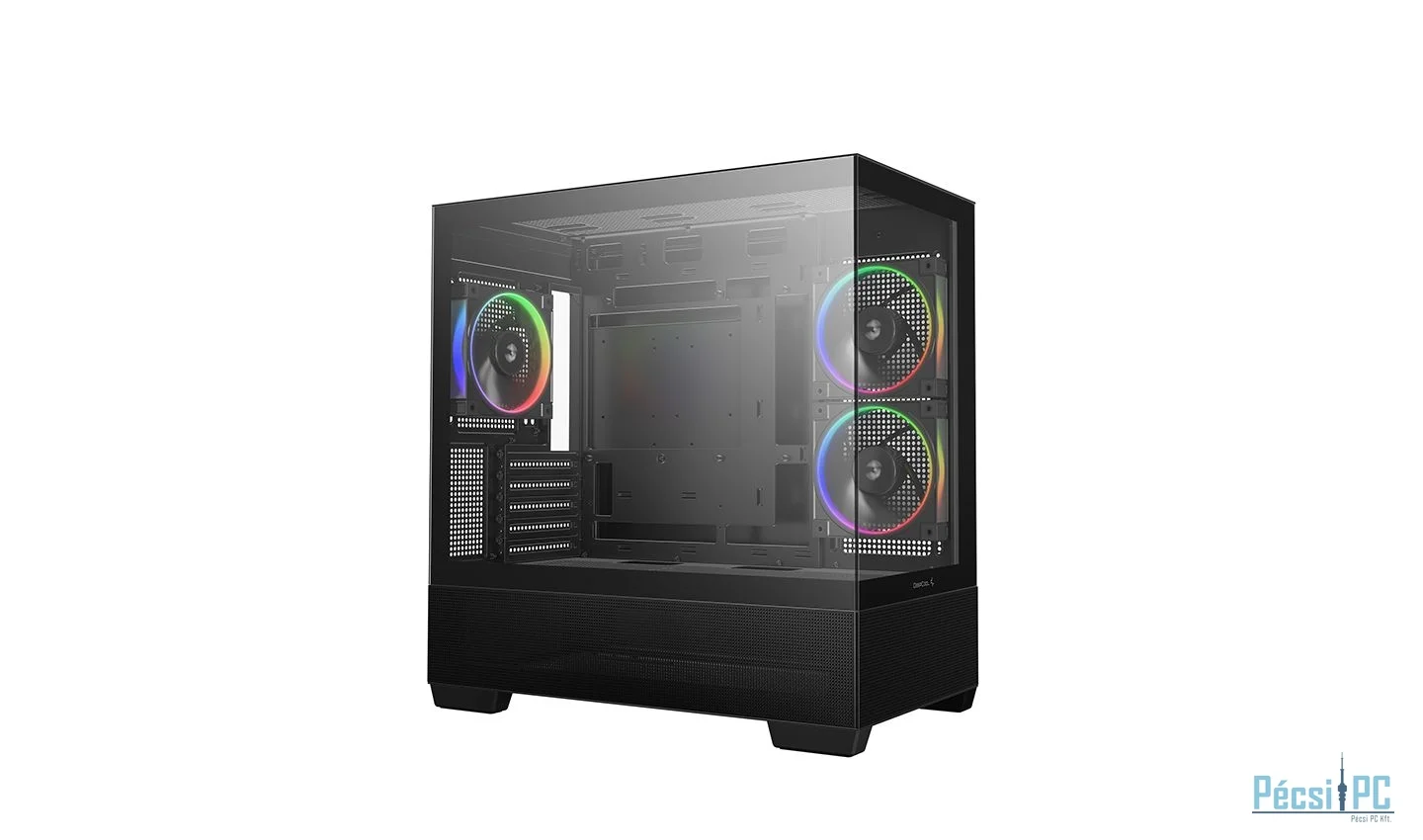DeepCool CG380 3F Tempered Glass Black