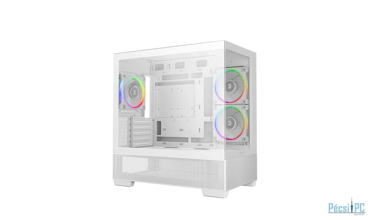 DeepCool CG380 3F WH Tempered Glass White
