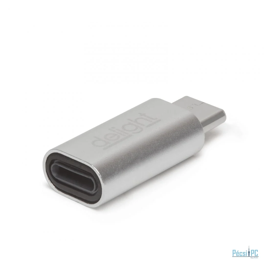 Delight USB Type-C - iPhone Lightning adapter Silver