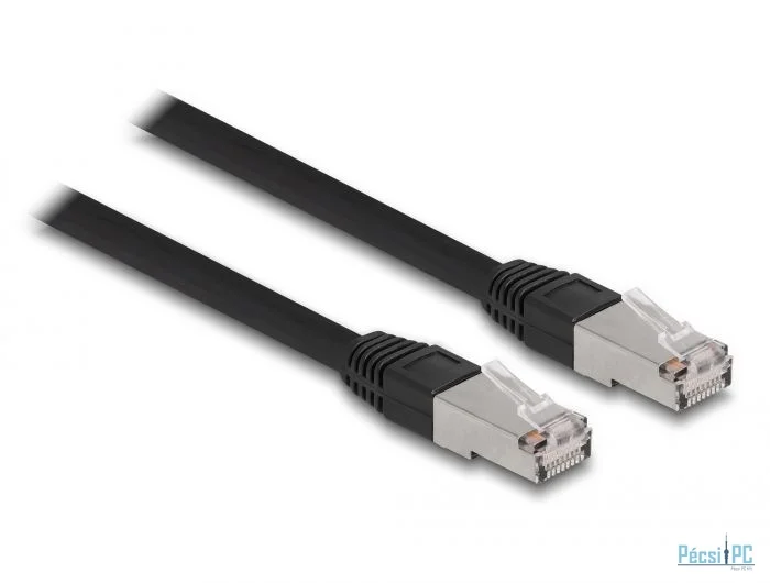 DeLock CAT6A S-FTP Patch Cable 5m Black