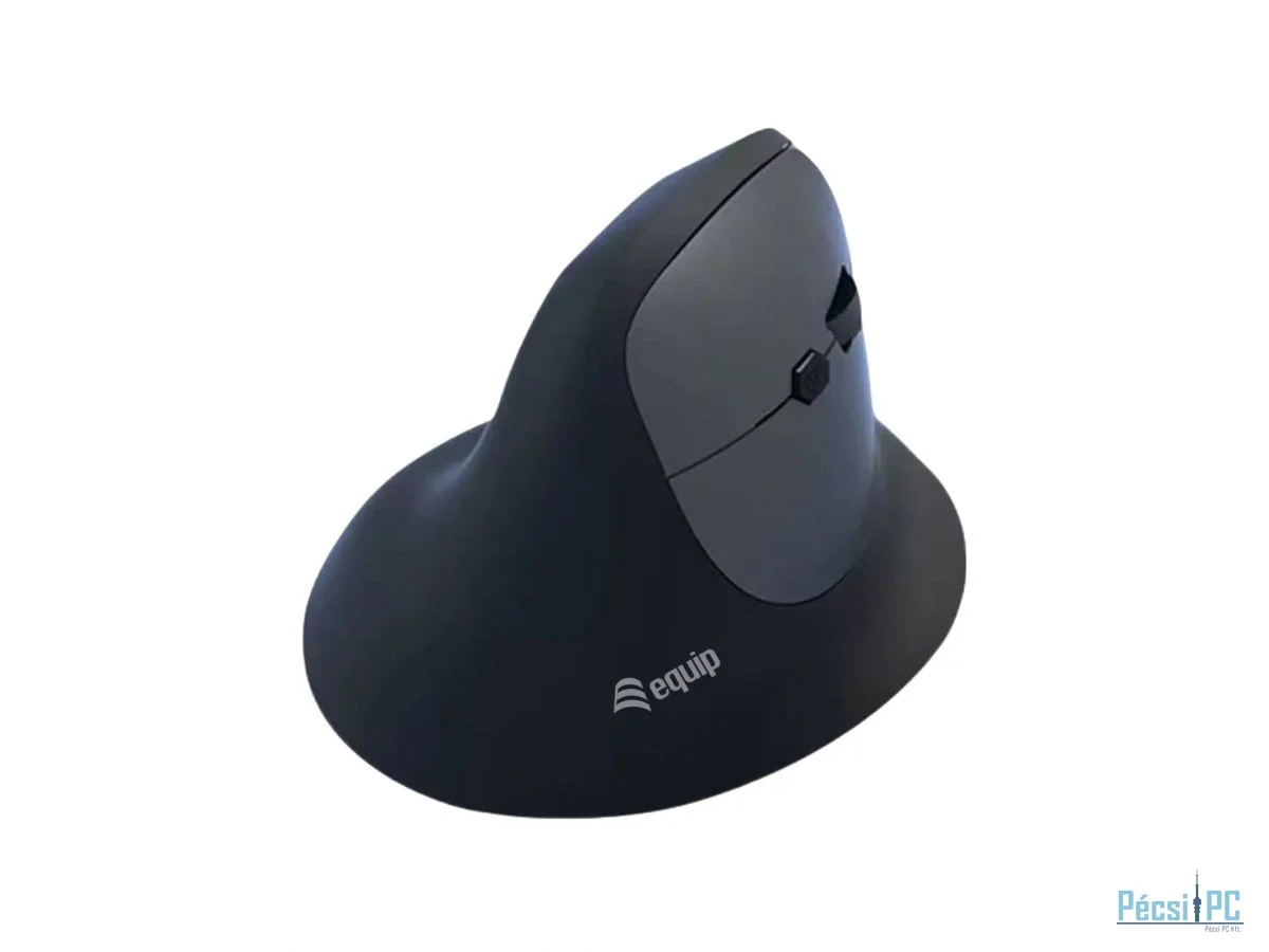 EQuip Ergonomic Dual Mode Wireless Mouse Black