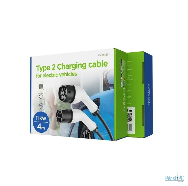 Gembird Type 2 16A 3-phase Charging cable 4m Black