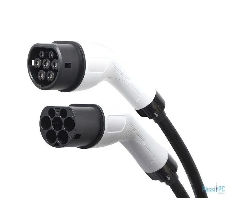 Gembird Type 2 32A 3-phase Charging cable 8m Black