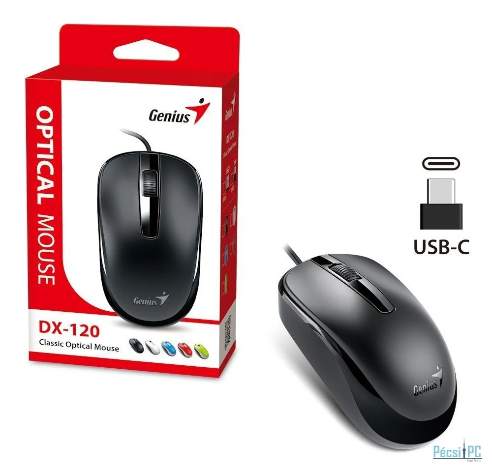 Genius DX-120 Mouse Black Type-C